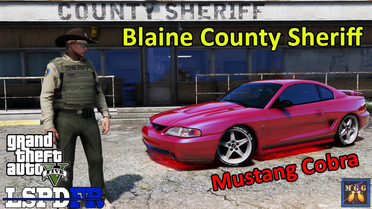 Blaine County Sheriff Patrol In A Mustang Cobra Gta 5 Lspdfr Episode 506 - fox body drag roblox