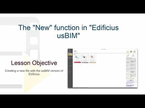 Edificius Tutorial - The "New" Function in "Edificius usBIM" - ACCA software