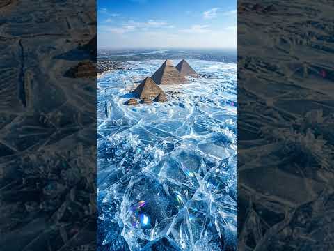 رميت بذرةً واحدة… فتحوّلت مصر القديمة والأهرامات إلى كريستال! ????❄️