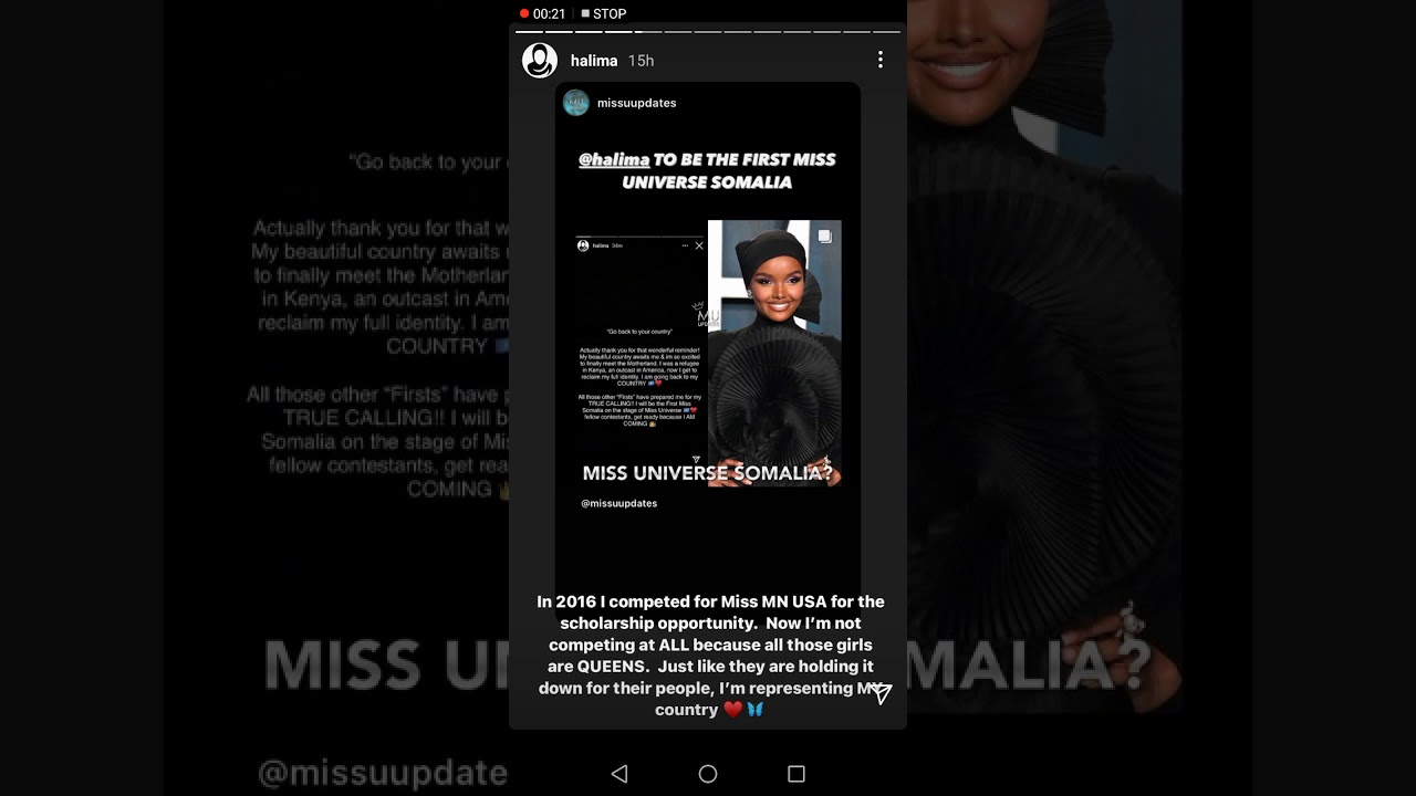 Halima aden's instagram stories part 2 