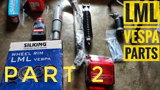 Lml Vespa Self Start motor|Part 2| Cosmetic Parts|