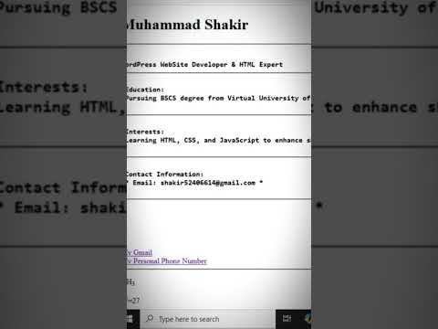 HTML basic tags