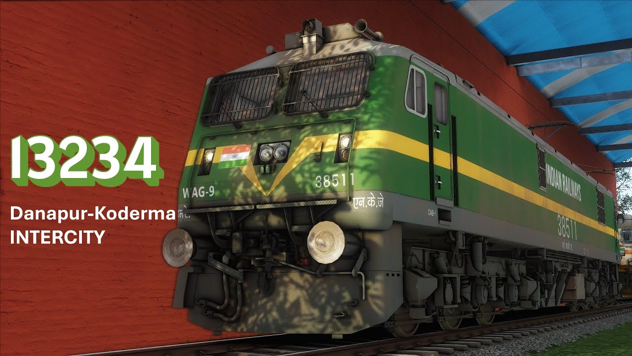 Hauled by WAG9 Today | 13234-Danapur - Koderma INTERCITY  | Railworks TS 