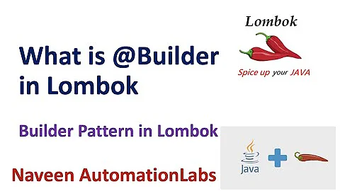 Lombok @Builder Annotation - Builder Pattern