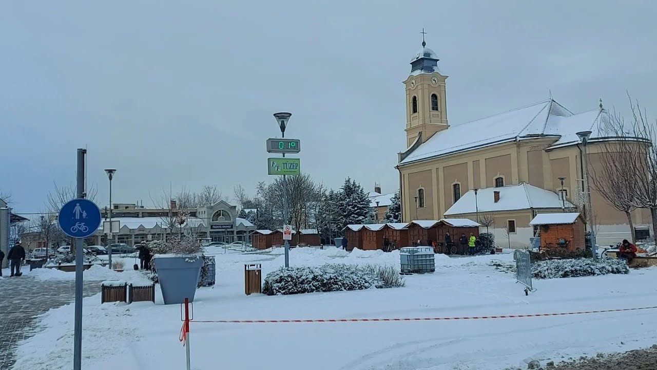 Sok éve nem látott hóhelyzet alakult ki Tiszafüreden