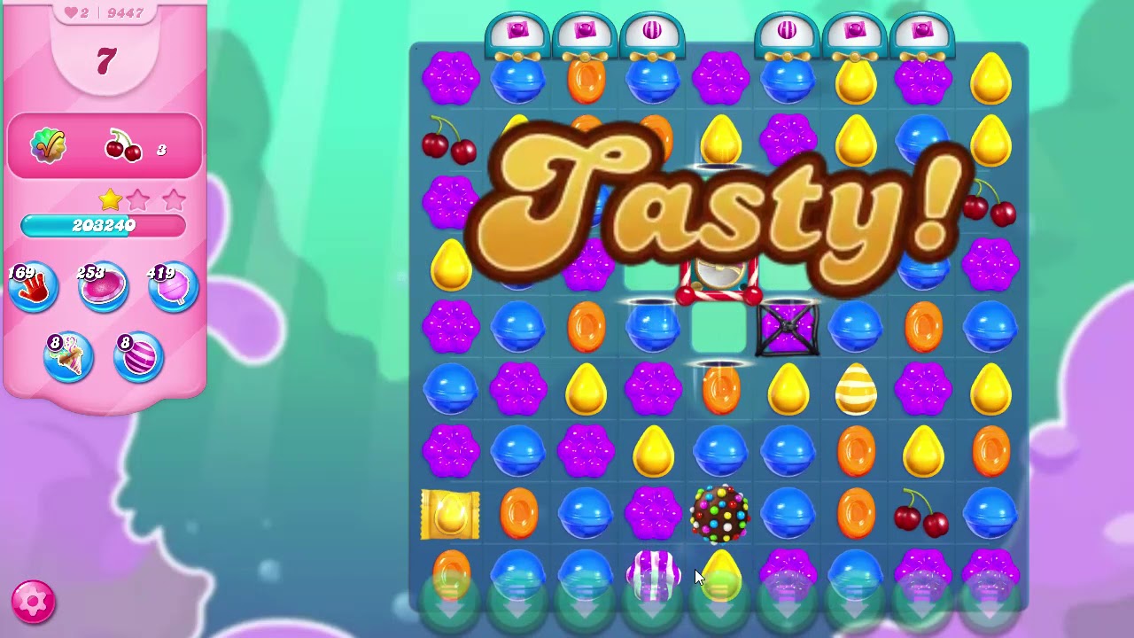 Candy Crush Saga Level 9447 NO BOOSTERS
