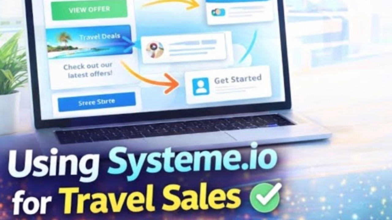 Systeme.io for Travel Sales (Funnels, Websites & Automation)- LIVE REPLAY