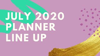 July 2020 Planner Line Up//Franken-Planner Set Up