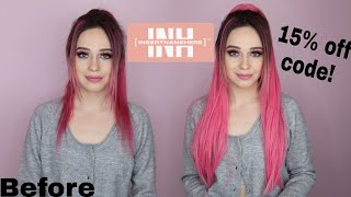 Famous Trying a Clip In Pony Tail | Insert Name Here Review of MIYA Pony +Fly Away Quick Slick Hair Essence Wealth