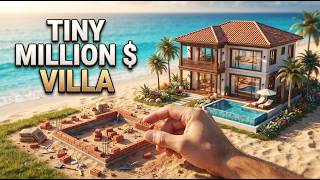 Building a $1,000,000 Miniature Beach House  ASMR Construction Timelapse
