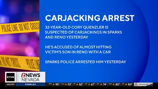 Carjacking suspect arrested in Sparks, linked to Reno case