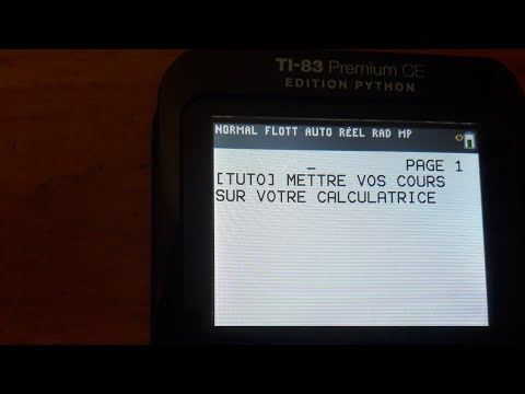 Vidéo: Comment taper des lettres sur une TI 84 ?