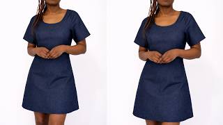 How to Sew a Casual A-Line Summer Dress | Easy Beginner Tutorial