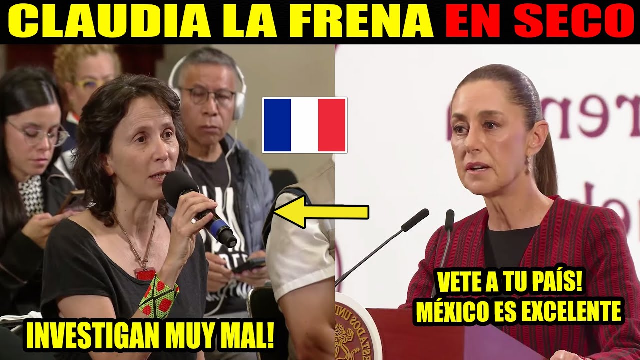 LLEGO DESDE FRANCIA A CUESTIONAR Y CLAUDIA LA FRENA EN PLENA MAÑANERA 🚨