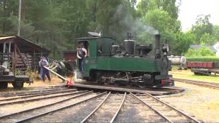 Ohsabanan museum railroad 15 km through the forest, Sweden 2013