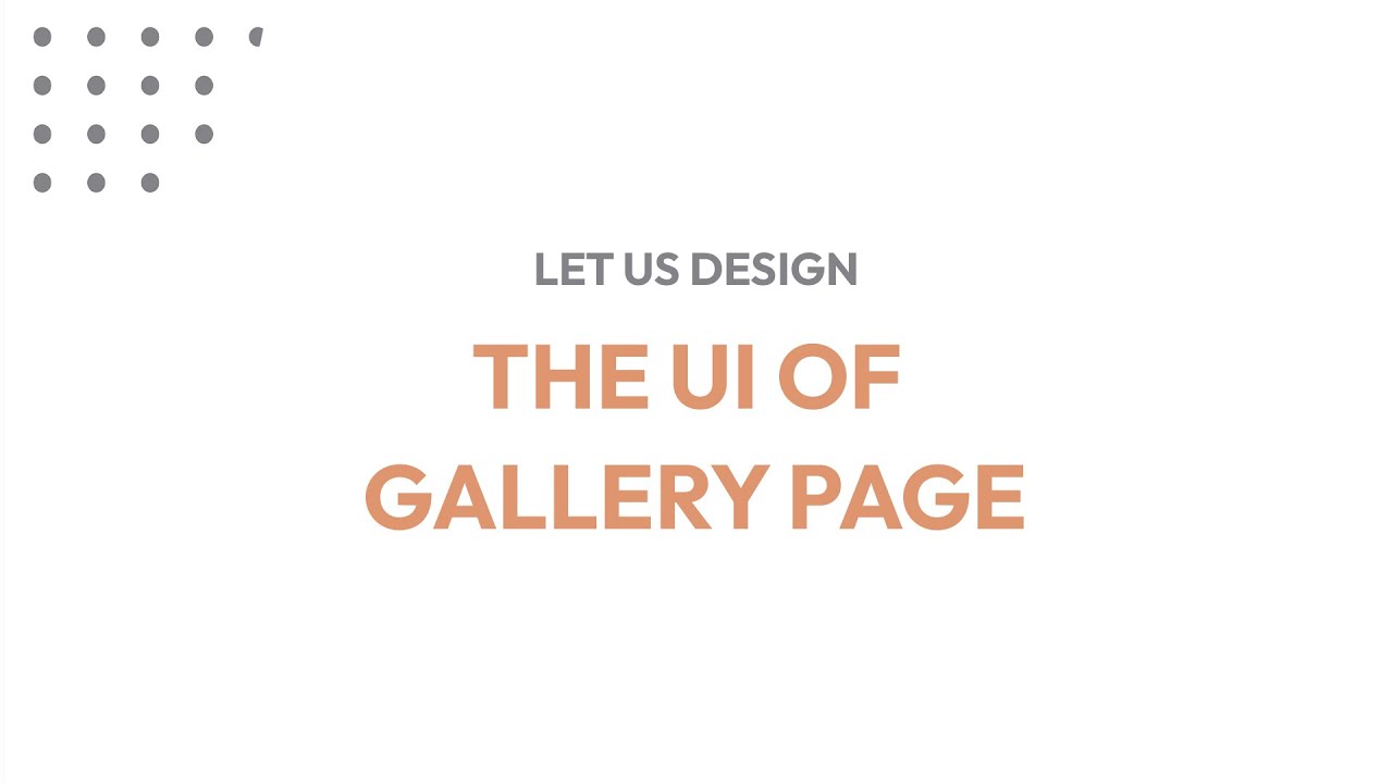 Figma UI Designing for travel website Gallery page - YouTube