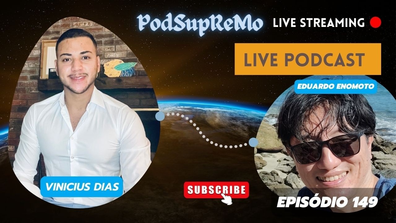 Capa do episódio 149 do PodSupReMo com Vinicius Dias
