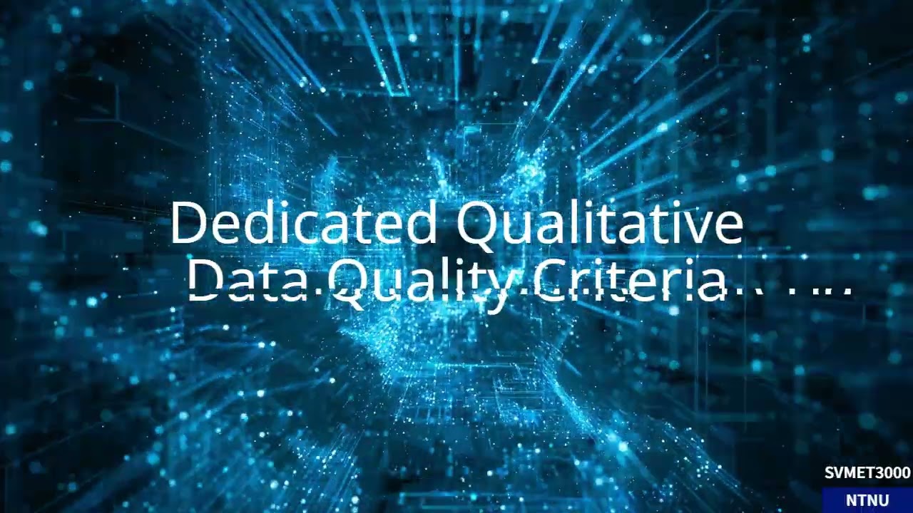SVMET3000 - Measurement - 06 Qualitative Data Quality