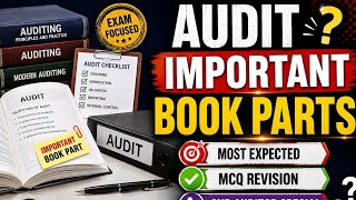 Audit Important Book Parts 🔥 | Most Expected MCQ SubAuditor #subauditor #cgvyapam 