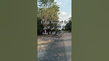 القرآن الكريم سورة لقمان آية ١٨