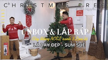 Hướng dẫn lắp ráp cây thông Noel xanh 3 loại lá cao 1m8 🎄 Cách bẻ cành lá sao cho sum xuê, dày lá 🎄