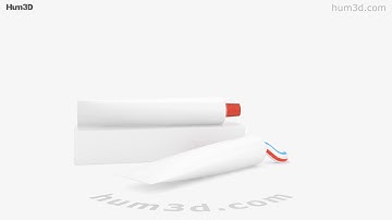 Toothpaste 3D model by 3DModels.org