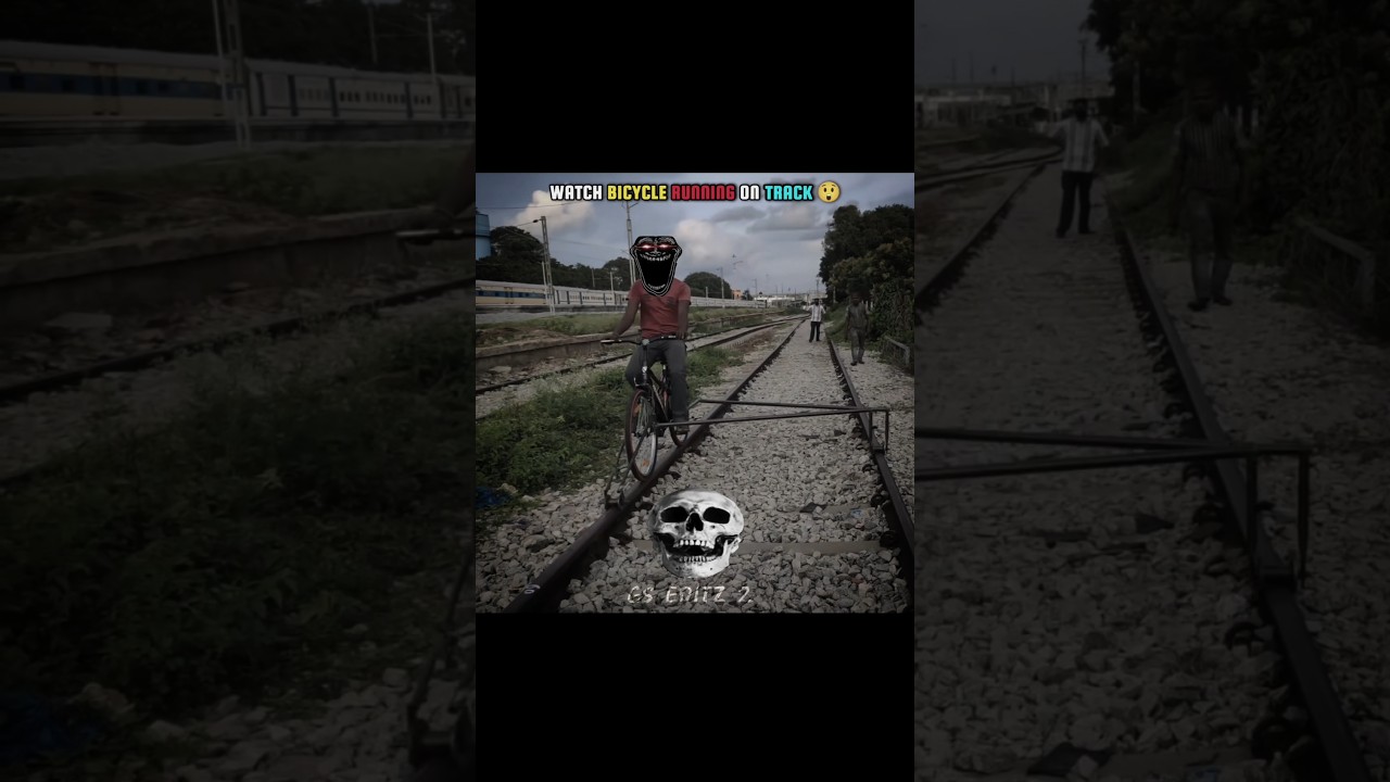 🤣🚴‍♂️ RAILFANNING LEVEL: CYCLE MODE ACTIVATED! Troll Face Rail Edit 🚆🔥 