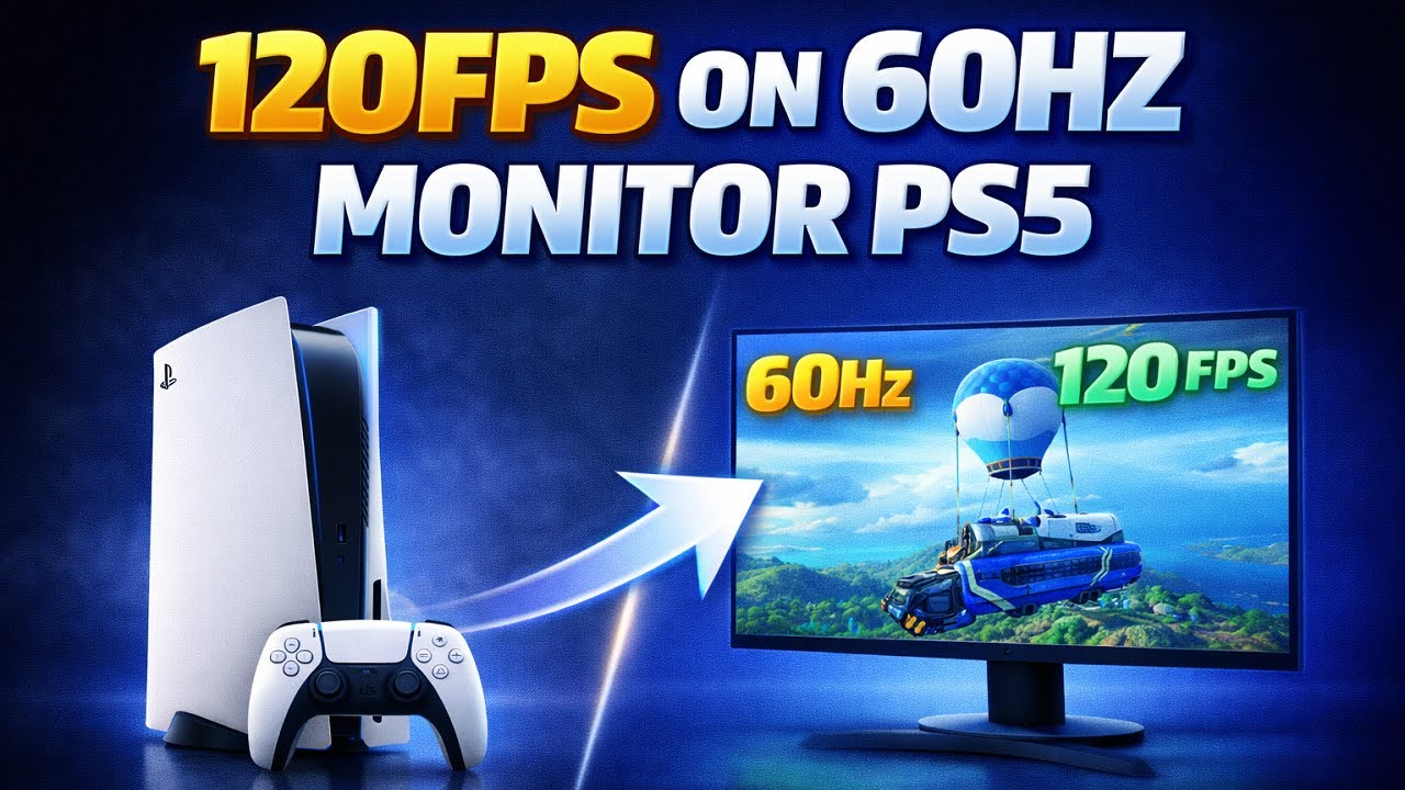 How to Get 120FPS on 60hz Monitor PS5