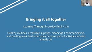 BPAC Academic Seminar: Home Activities