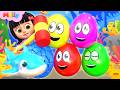 रंग-बिरंगे शार्क सरप्राइज़ एग्स | Colorful Shark Surprise Eggs Kids Songs | Melly Hindi Rhymes