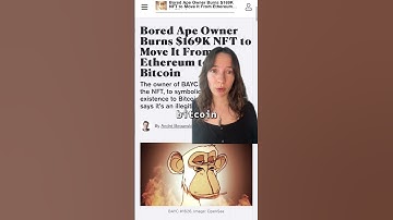 Bored Ape NFT Worth $169K Moves to Bitcoin From Ethereum
