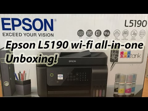 epson l5190 wi-fi all-in-one | ADF | unboxing | New!