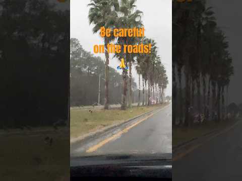 USA 🇺🇸 Roads #careful #road #florida #jacksonville #rain #weather #police #automobile