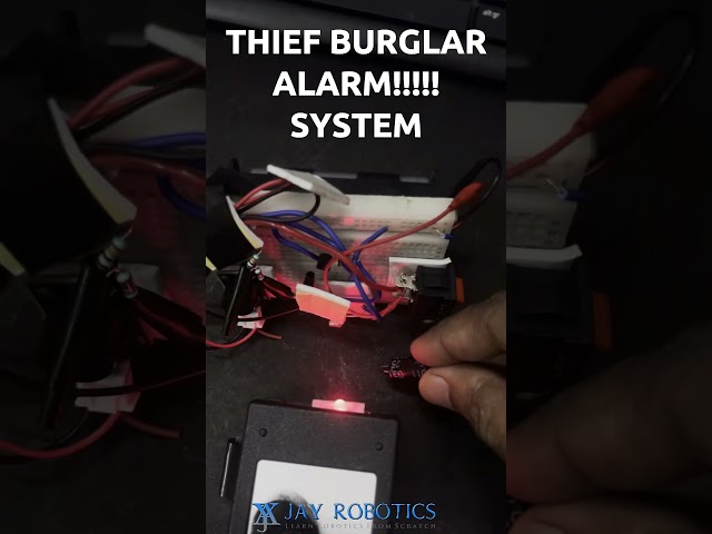 Thief Burglar Alarm System (simple Transistor, LDR, LED, Buzzer, Done)