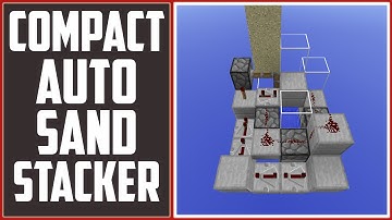 Minecraft Tutorial: Insanely Compact Auto Sand Stacker [5x4] [1.7/1.8/1.8]