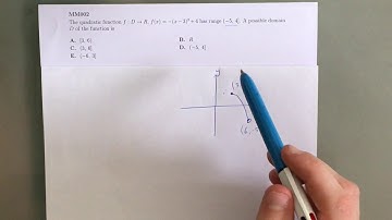 MM002 Maths Methods Fortify Study Guide - "How to find the domain of a quadratic function"