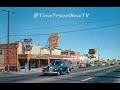Vintage L Street, Mojave California 1950s 1960s Vic's Fountain Grill, Pioneer Club, Reno's Cafe