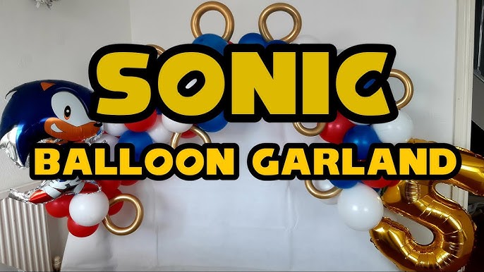 DIY Sonic the hedgehog birthday party decoration idea / sonic the hedgehog  