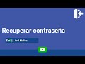 ¿Cómo recuperar mi contraseña?