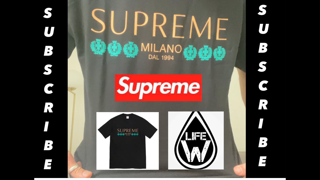 Supreme Milano Tee SS21 week 18 drop