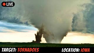 🔴LIVE IOWA TORNADO THREAT - LIVE STORM CHASER @stormrunnermedia