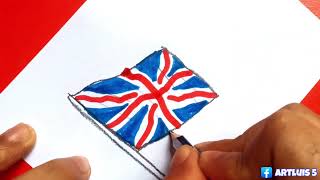 How to draw the flag of the United Kingdom