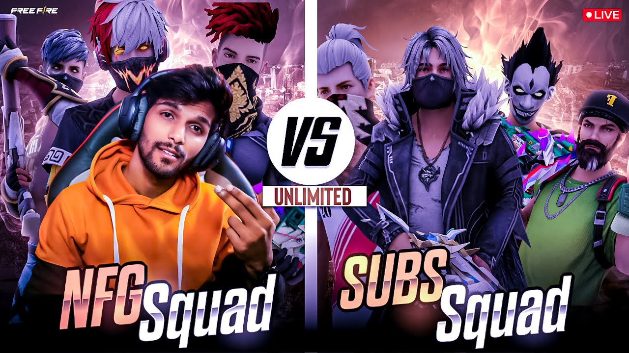 4VS4 UNLIMITED || FREE FIRE TELUGU FACE CAM LIVE 🎯ROAD TO 25K SUBS 🎯#NFG #4vs4