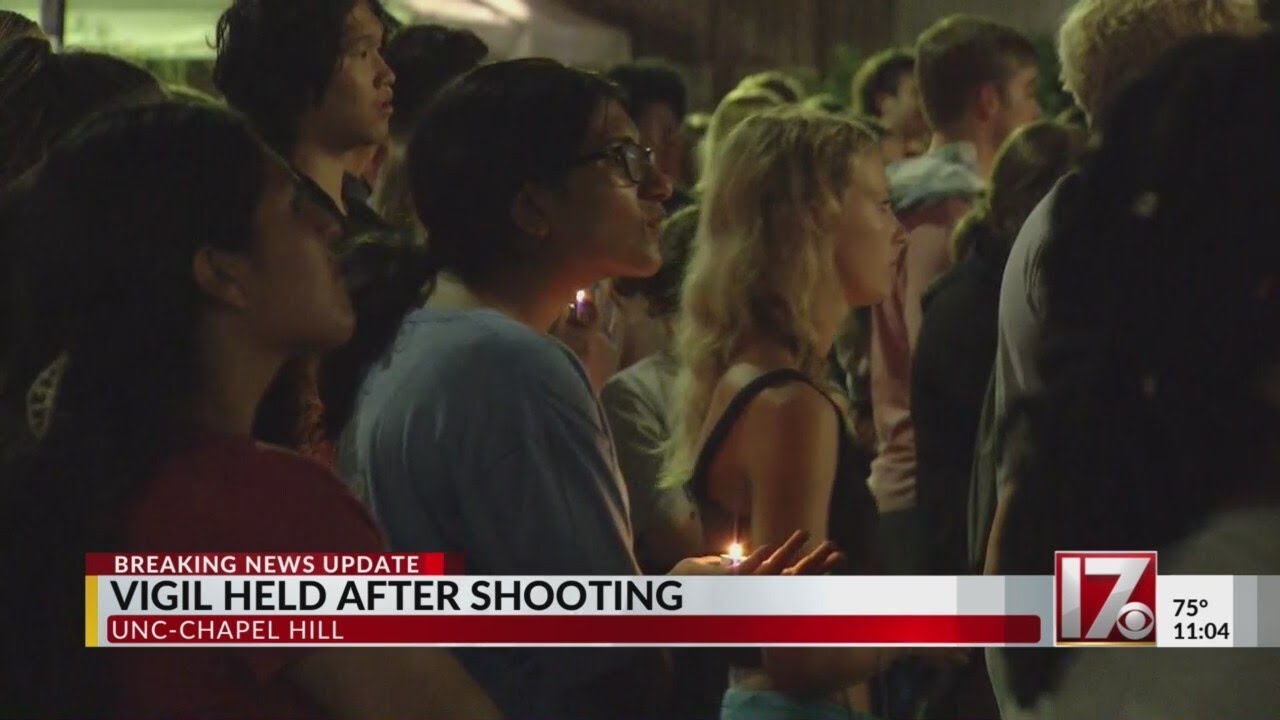Hundreds at UNC attend vigil for deadly shooting victim - YouTube