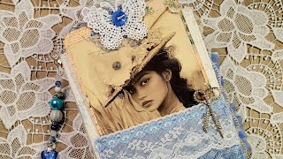 Vintage Blue Journal @ARTnDaCityCreations