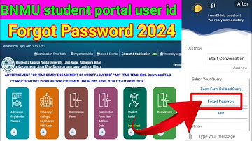 BNMU user id password kaise pata kare | 2024  | Rojgar For you | #bnmu