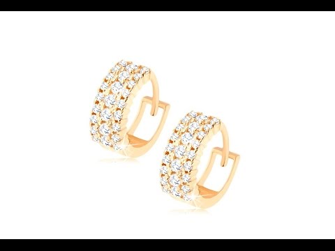 jewellery-–-round-earrings-made-of-yellow-14k-gold---wide-stripe-adorned-with-clear-zircons