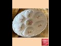 Antique Oyster Plate Victoria Carlsbad Austria Porcelain Platter Fancy Oysters Lover Antiques and...