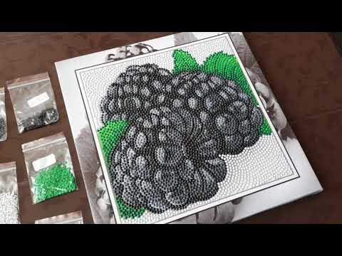 Алмазная мозаика от ТМ Алмазный ряд. Ежевика. - YouTube