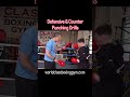 Learning the positioning of defending punches& how to counter punch off them is vital and imperative